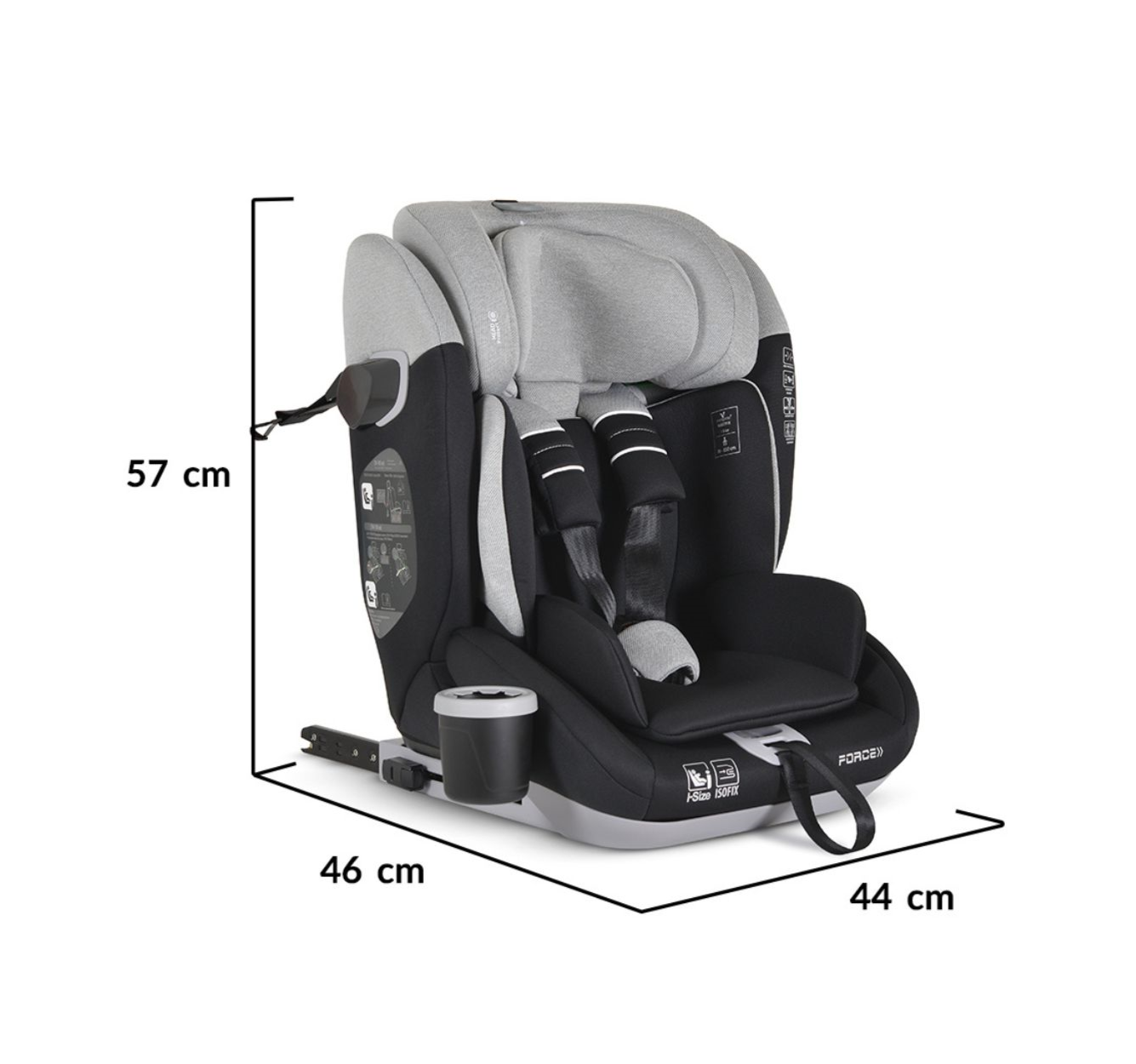 Cangaroo Force i-Size Isofix auto sedište za decu 76-150cm