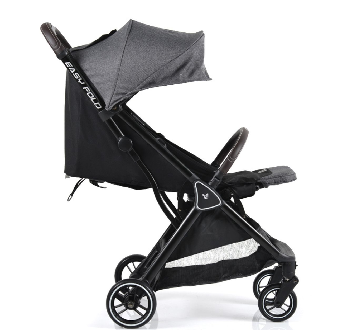 kolica za decu do 22kg Cangaroo Easy Fold siva sa lezecim polozajem jpg Happy kids